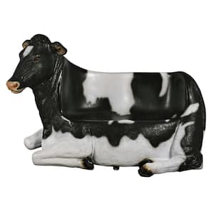 Cowch 2-Person 66 in. W Full Color Fiberglass Holstein Cow Outdoor Bench