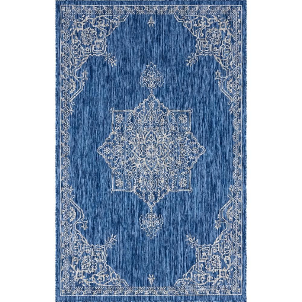 Blue Antique Outdoor 5 ft. x 8 ft. Area Rug price history on PriceWatchPro
