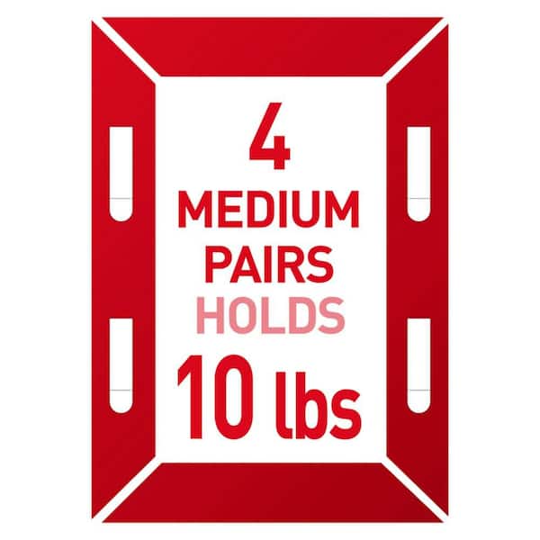12 lb. Medium White Picture Hanging Strips (6 Pairs of Strips)