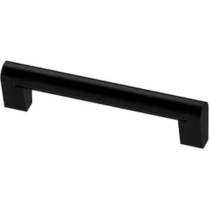 Stratford 5-1/16 in. (128 mm) Modern Matte Black Cabinet Drawer Bar Pull