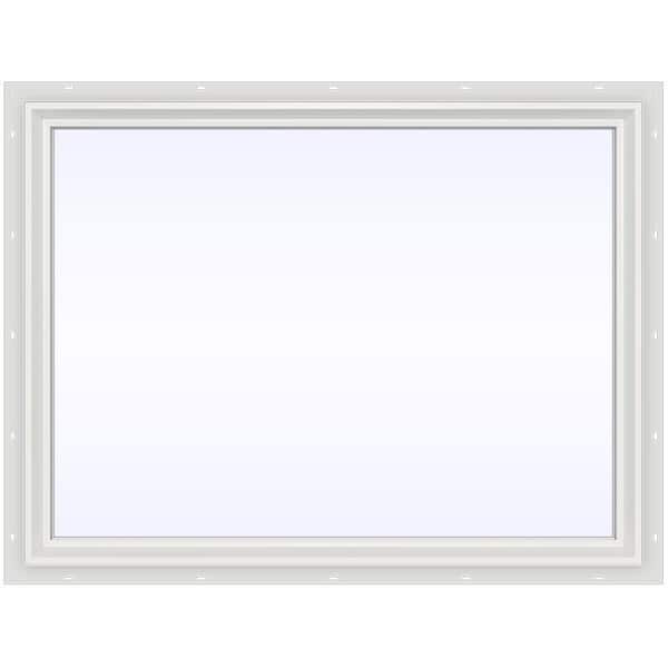 JELD-WEN 47.5 in. x 35.5 in. V-2500 Series White Vinyl Picture Window w/ Low-E 366 Glass