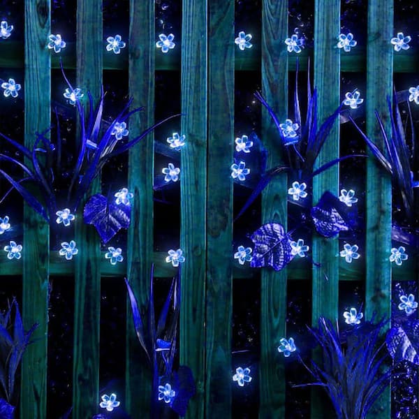 アイドル [MINYYUNY]Blue Garden (Light + Dark) PET Blue ‎Plastic Solar Outdoor Flower String Lights Z0B2PBSJNT - The