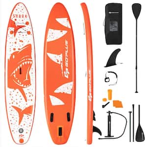 10 ft. 5 ft.  ft.  Inflatable Stand Up Paddle Board with Backpack Aluminum Paddle Pump