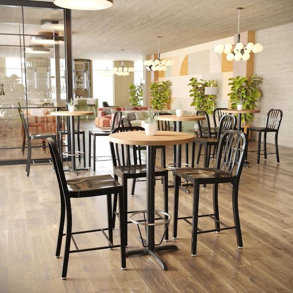 Bennett 1-Piece 1.5 in. Thick Round Natural Solid Wood Top Indoor Table Top Only (Seats 3)