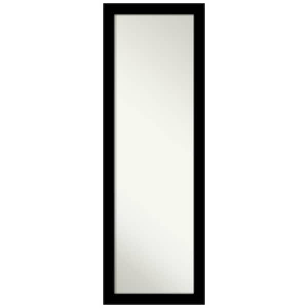 Amanti Art Basic Black Narrow 17.25 In. X 51.25 In. Non-Beveled Modern ...