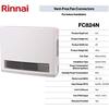 Rinnai 24,000 BTU Natural Gas Vent-Free Fan Convector FC824N - The Home  Depot