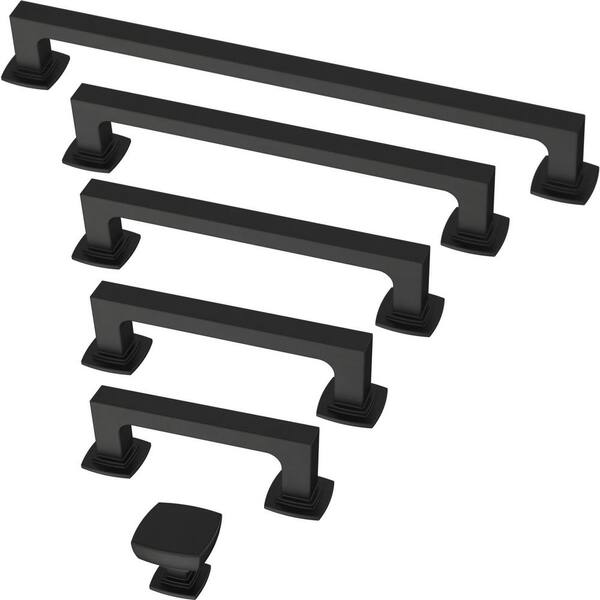 Parow 1-1/8 in. (29 mm) Matte Black Cabinet Knob (10-Pack) Parow 1-1/8 in. (29 mm) Matte Black Cabinet Knob (10-Pack)