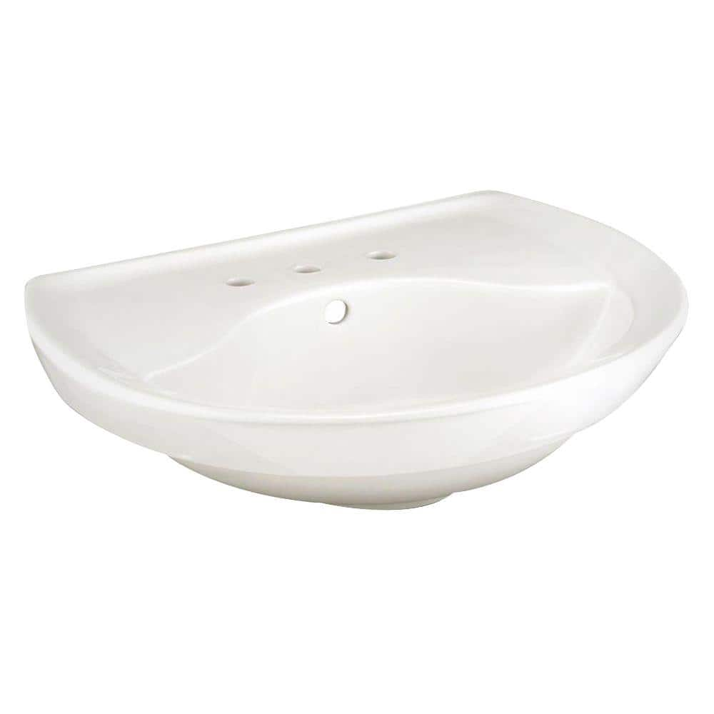 American Standard Ravenna 6 in. Pedestal Sink Basin in White 0268.008.