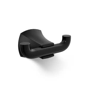 Rubicon Single Robe Hook in Matte Black