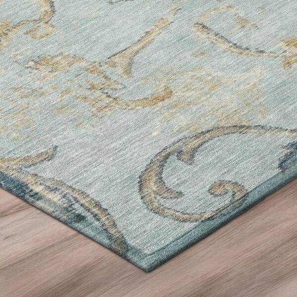 Chantille Machine Washable Indoor/Outdoor Abstract ACN3012 Sky 10 ft. x 14 ft. Area Rug