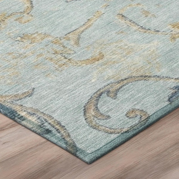 Chantille Machine Washable Indoor/Outdoor Abstract ACN3012 Sky 3 ft. x 4 ft. Area Rug