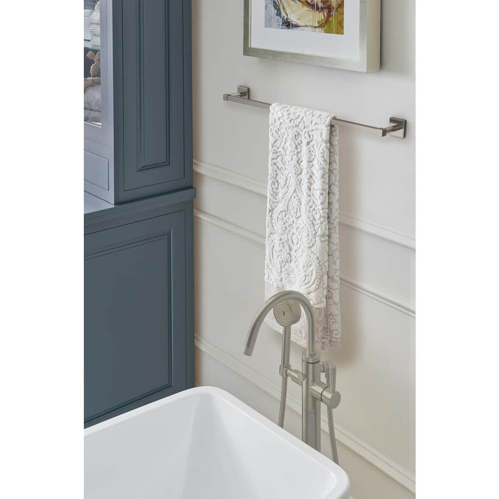 Brushed Nickel 24-Inch Wall Mounted Towel Bar