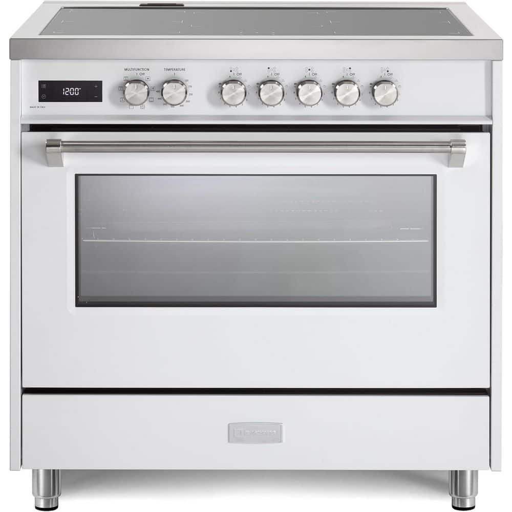 Ultima Collection Series 36  in. Freestanding Single Oven Induction Range with 5 Induction Elements in White price history on PriceWatchPro