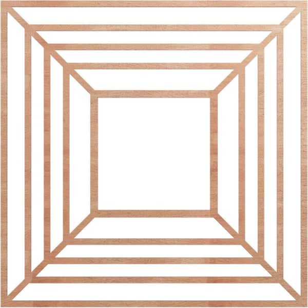 0.375 in. x 36 in. x 36 in. Wood Medallion Moulding