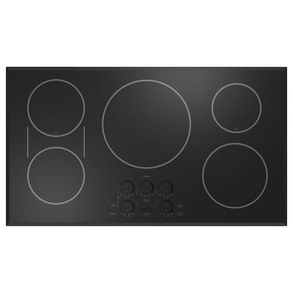Cafe 36 in. Smart Induction Touch Control Cooktop in Black with 5 Elements