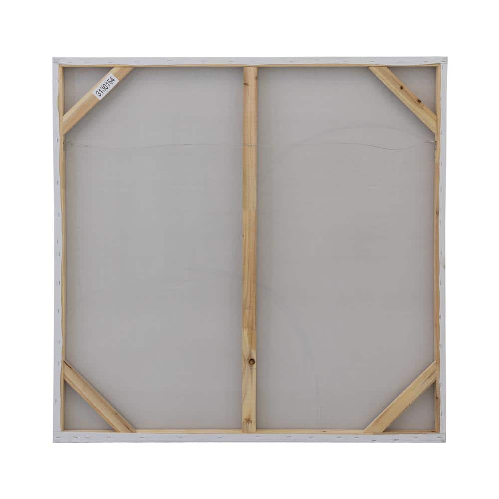 Minimalist Pale Blue and White Abstract Canvas Art