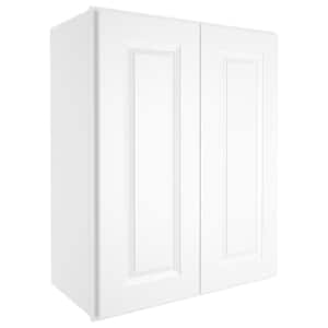 24-in W X 12-in D X 30-in H in Traditional White Plywood Ready to Assemble Wall Kitchen Cabinet
