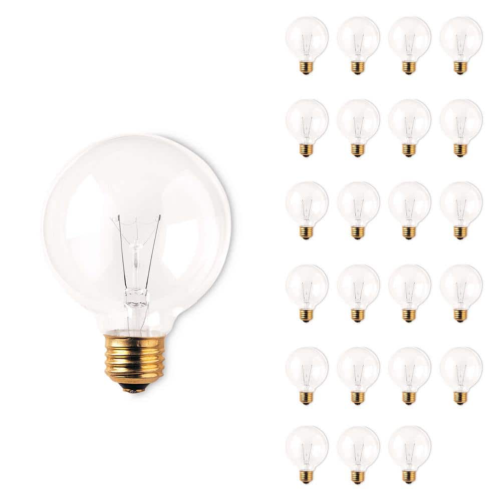 40-Watt Warm White Light G25 (E26) Medium Screw Base Dimmable Clear Incande
