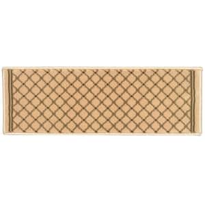 Natco Kurdamir Rockland Ivory 9 in. x 26 in. Stair Tread Cover ...