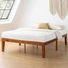 best price mattress Naturalista Classic Brown Cherry Solid Wood Frame Full Platform Bed with Wooden Slats HD-CSWPB-16CH-F