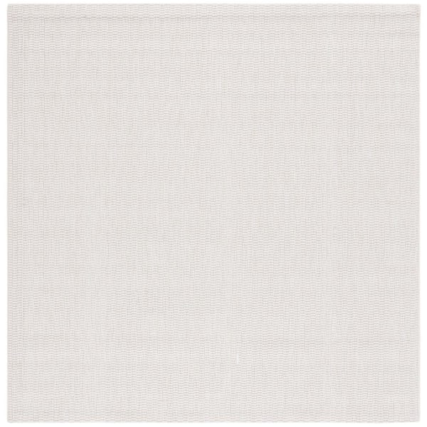 Sisal All-Weather Ivory 7 ft. x 7 ft. Solid Woven Indoor/Outdoor Square Area Rug