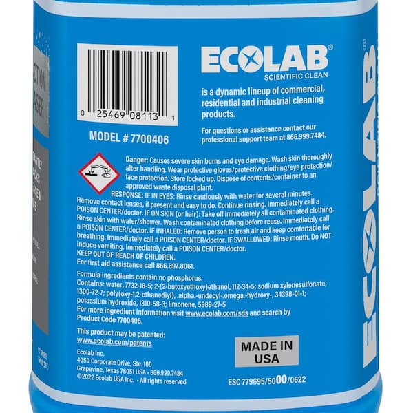 ECOLAB 1 Gal. Fast Action Degreaser 2 Pack 7700406C2 The Home