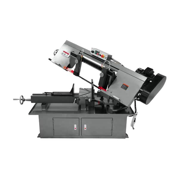 Jet 10 in. x 18 in. Metalworking Horizonal Dual Mitering Bandsaw, 1 HP ...