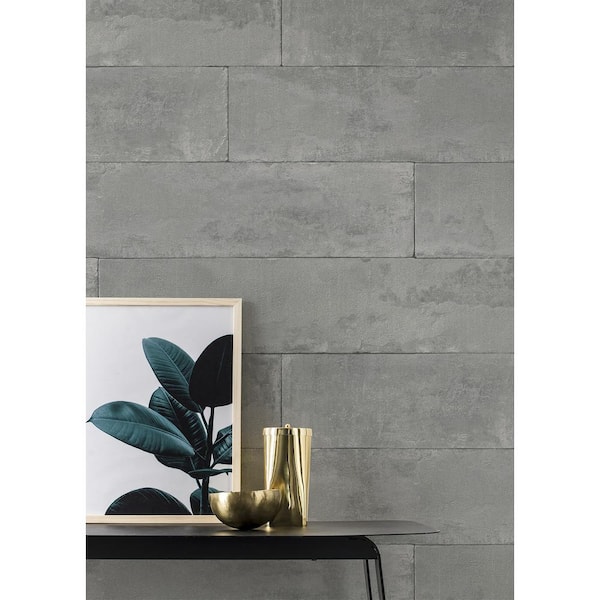 Advantage sq. ft. Lanier Grey Stone Plank Strippable Wallpaper Covers 4015-426021 - The Home Depot Advantage sq. ft. Lanier Grey Stone Plank Strippable Wallpaper Covers 4015-426021 - The Home Depot