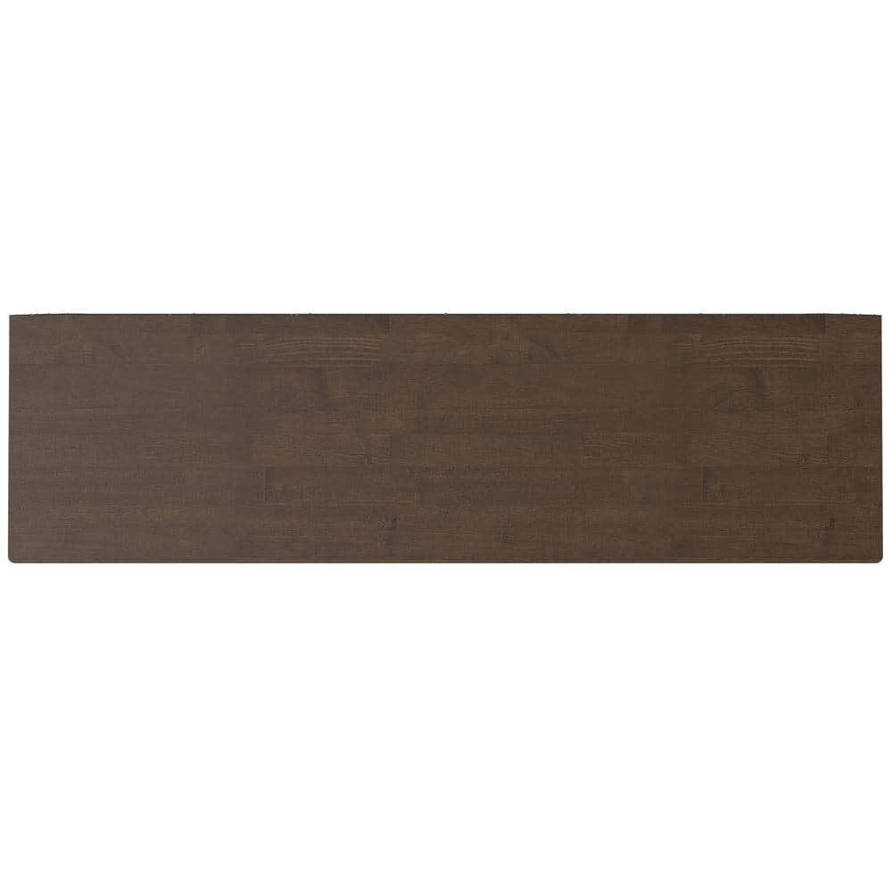 Harper Walnut Brown Solid Hardwood Mid Century Modern Sideboard Buffet