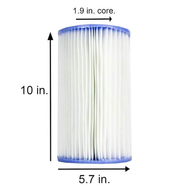 Pool Easy Set 5.75 in. Dia Type B Replacement Filter Pump Cartridge (12-Pack) : 29005E