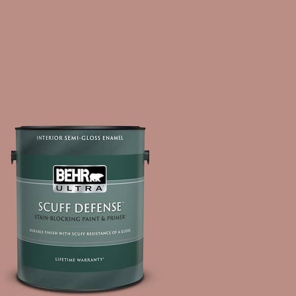 BEHR ULTRA 1 gal. #170F-5 Brick Dust Extra Durable Semi-Gloss Enamel Interior Paint & Primer