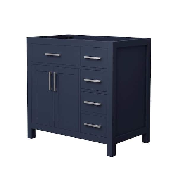 Beckett 35.25 in. Bath Vanity Cabinet without Top in Dark Blue