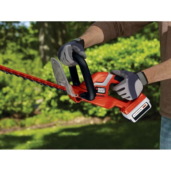 BLACK+DECKER 40V MAX Cordless Battery Powered Hedge Trimmer Kit with (1)  1.5Ah Battery & Charger LHT2436 - The Home Depot