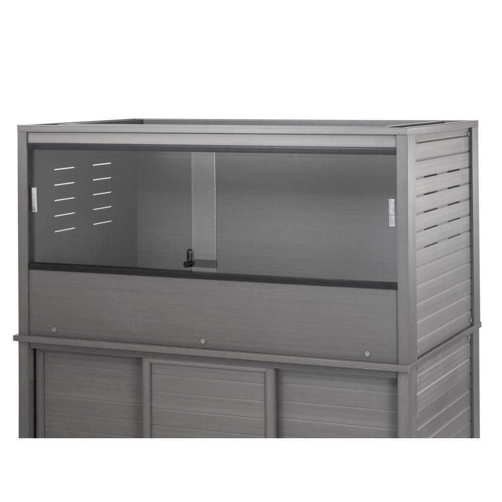 New Age Pet® ECOFLEX® 48 in. Mojave Reptile Terrarium Lounge - Durable Composite Habitat with Ventilated Side Panels, Removable Sliding Glass Doors and Mesh Screen Top for UV/Heat Lamp Setup