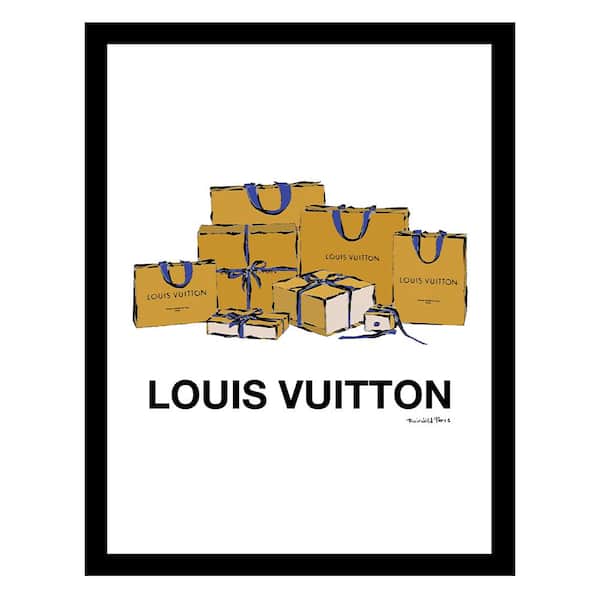 VENICE BEACH Collections High Fashion Glam Shopping Bags by Fairchild Paris 1 Piece Framed Graphic Print Abstract 18 in. x 14 in.