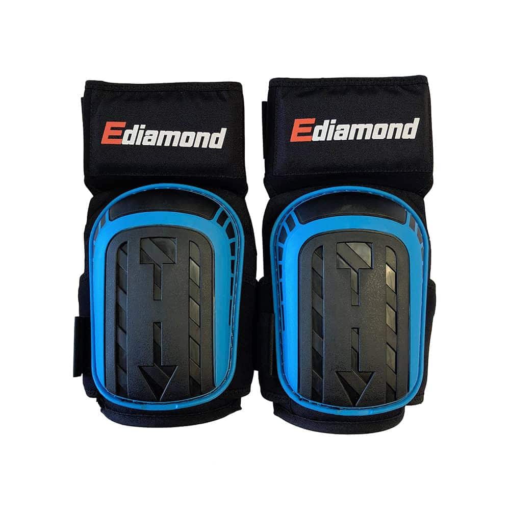 EDiamondTools Heavy Duty Professional AntiSlip Knee Pads for Construction, Flooring and