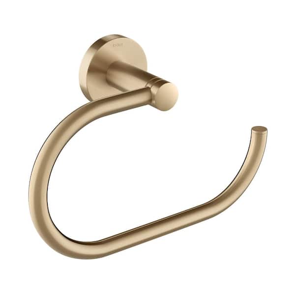KRAUS Elie Bathroom Towel Ring in Brushed Gold