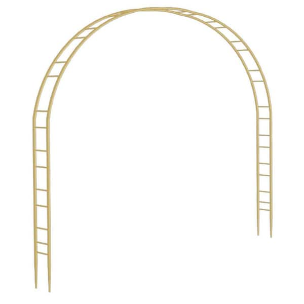 Unbranded 110 in. Large Metal Garden Arch, Outdoor Garden Trellis for Climbing Plant