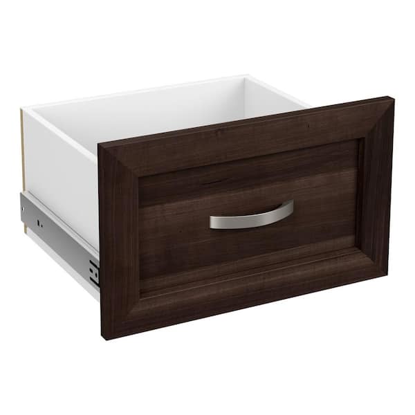 ClosetMaid Style+ 10 in. x 17 in. Modern Walnut Shaker Drawer Kit for 17 in. W Style+ Tower
