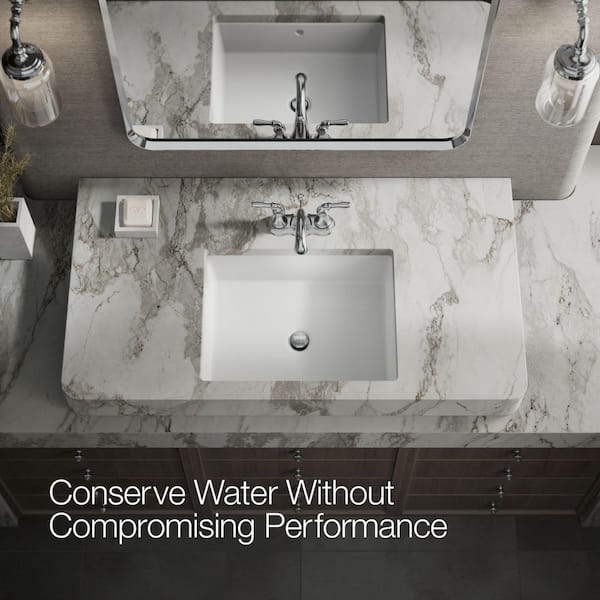 KOHLER Devonshire 4 in. Centerset 2-Handle Mid-Arc Water-Saving