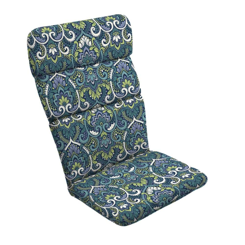 ARDEN SELECTIONS 20 In X 45 5 In Sapphire Aurora Blue Damask Outdoor   Arden Selections Adirondack Chair Cushions Tg0q129b D9z1 64 1000 