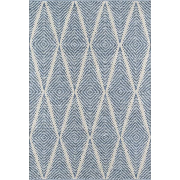Erin Gates by Momeni Beacon Denim 7 ft. 6 in. x 9 ft. 6 in. Indoor/Outdoor Area Rug