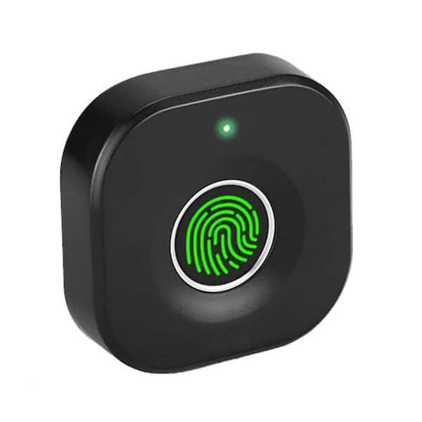 Bluetooth Fingerprint Cabinet Lock with Phone and Watch App Unlock, Keyless Hidden File Drawer Lock