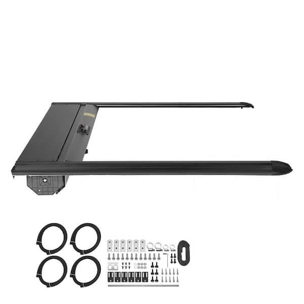 Retractable Tonneau Cover, Hard Tonneau Cover with Double-Lock & T-Slot, 5.5 ft. Cover with Built-in Drainage Pipe