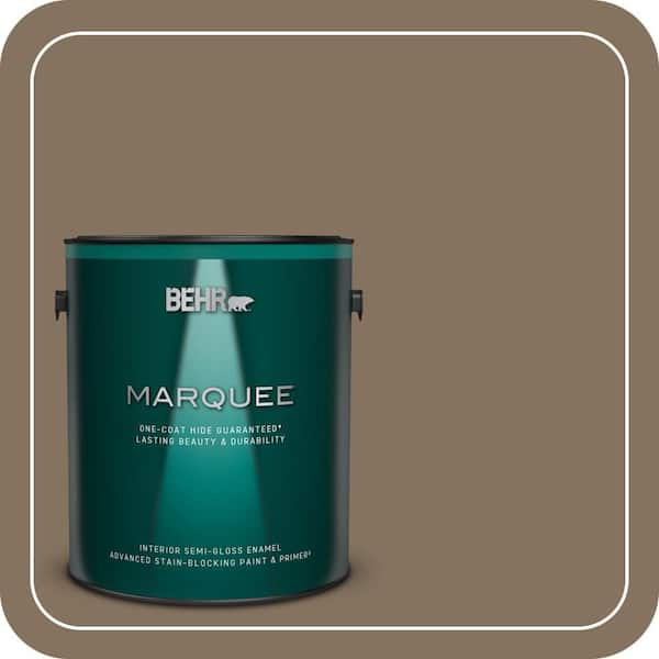 BEHR MARQUEE 1 gal. #BXC-05 Mudslide Semi-Gloss Enamel Interior Paint & Primer