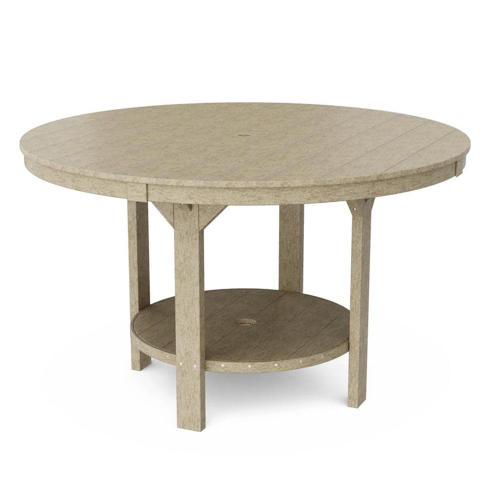 Heritage Weathered Wood HDPE Plastic Outdoor 60 in. Pub Counter Height Table price history on PriceWatchPro