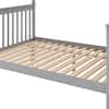 Harper & Bright Designs Gray Twin Over Full Bunk Bed with Trundle and Stairs for Kids SM000095AAE-1