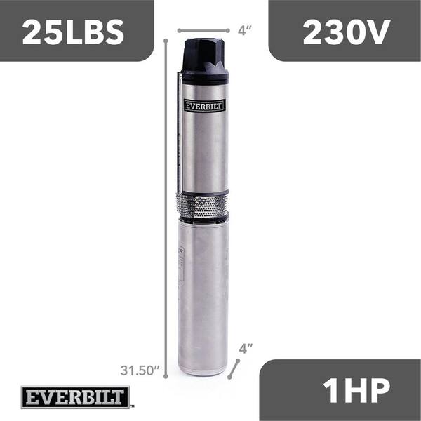 Everbilt 1HP Submersible 3 Wire Well Pump HDSUB10 103 The Home Depot