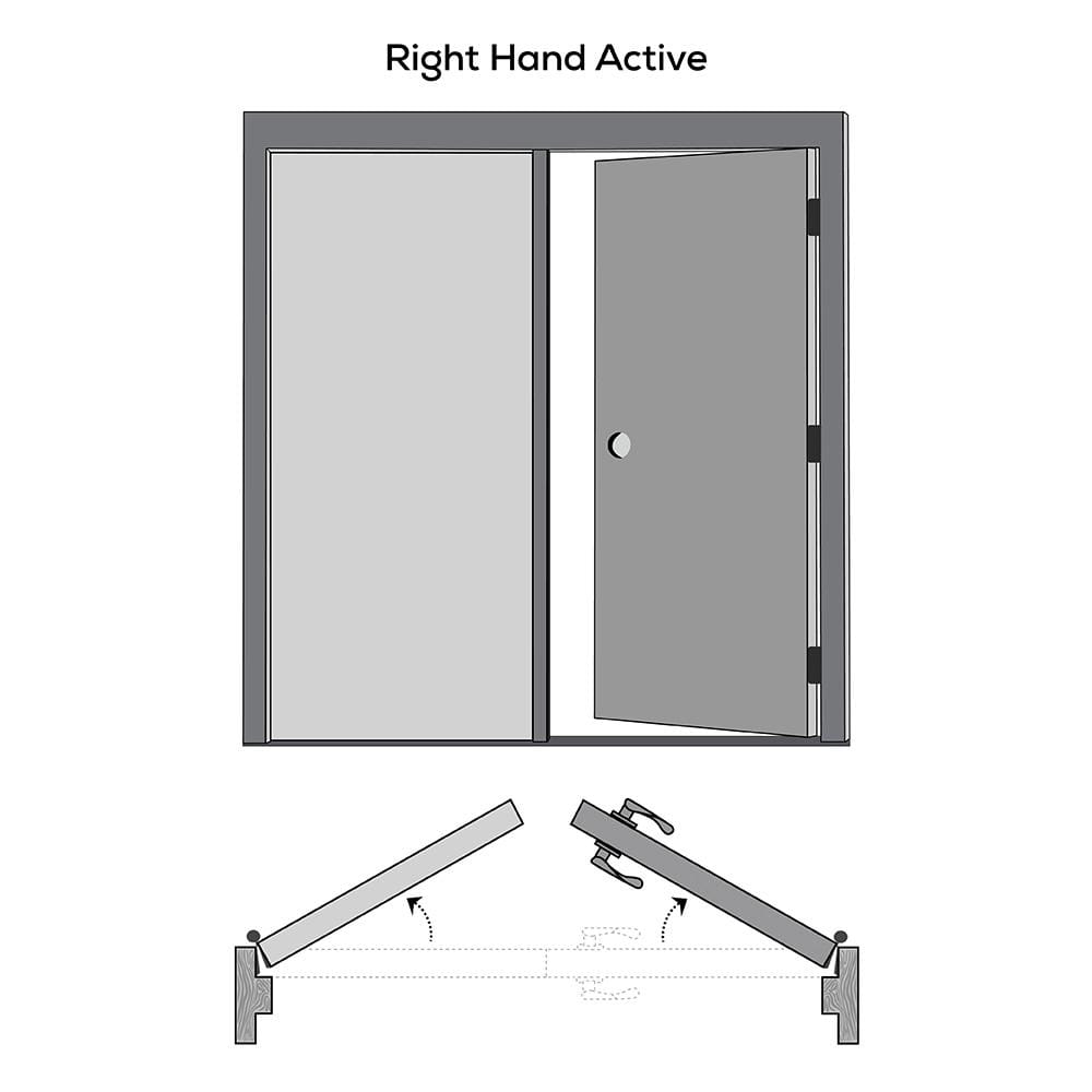 60 in x 80 in Primed MDF 10-Lite Clear Glass Prehung Interior French Door