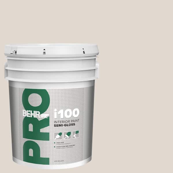BEHR PRO 5 gal. #N210-1 Taupe Tease Semi-Gloss Interior Paint
